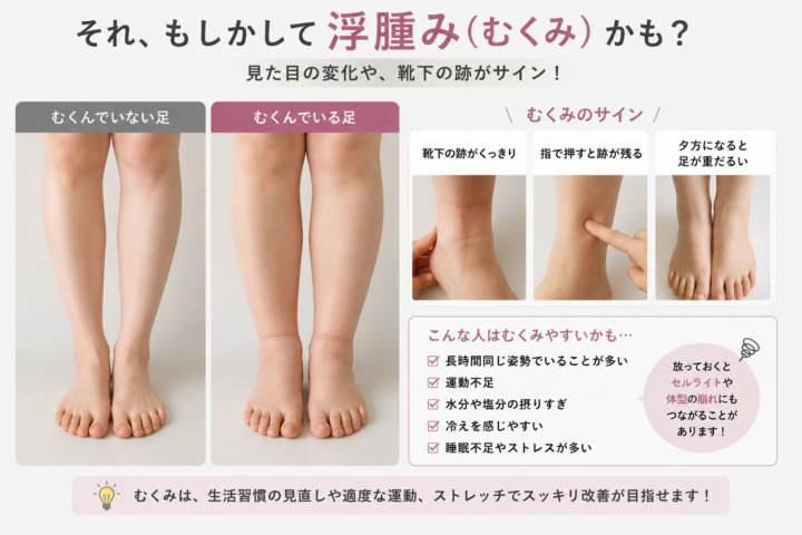 足のむくみが取れない人へ。マッサージより重要なこととは?の画像